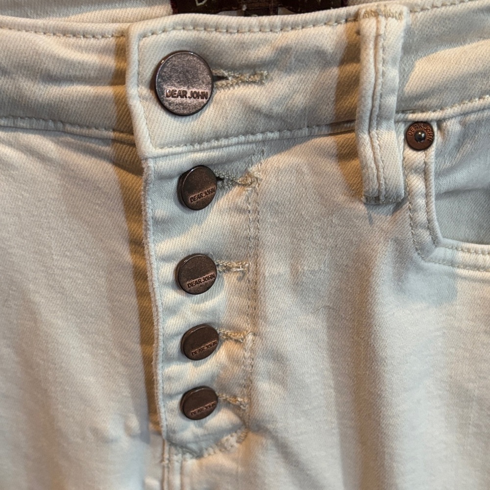 Dear John High Rise Cream Jeans - Picture 3 of 5